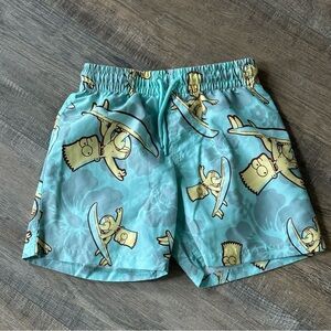 The Simpsons Bart Simpson Swim Trunks | Mesh Liner and Drawstring | S 6/7